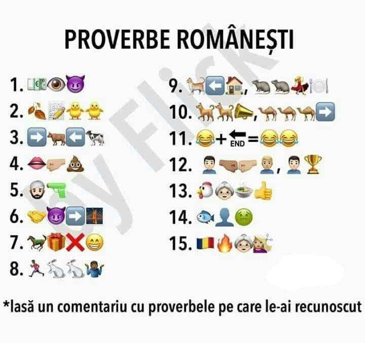 Proverbe romanesti – incercati sa le traduceti